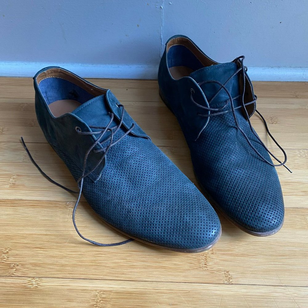 Aldo Men's Size 13 Navy Leather Dress Shoes